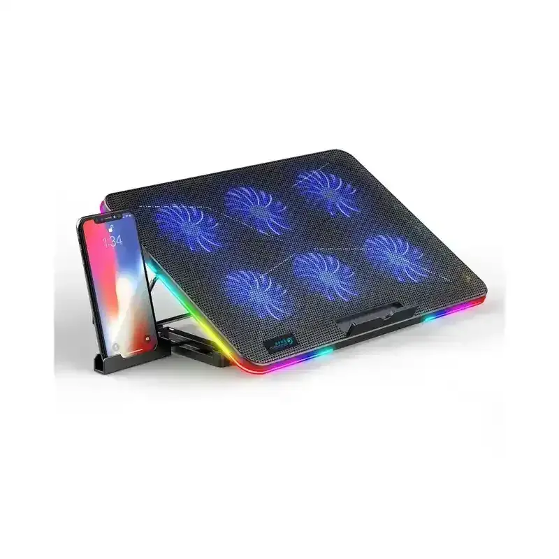 طراحی پایه خنک کننده لپ تاپ کول کلد مدل F5 6FANS